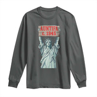 Antifa Fascism Long Sleeve Shirt Statue of Liberty Anti Fascism Patriotic - Wonder Print Shop