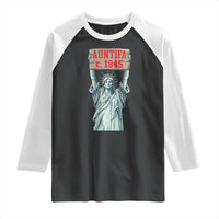 Antifa Fascism Raglan Shirt Statue of Liberty Anti Fascism Patriotic - Wonder Print Shop