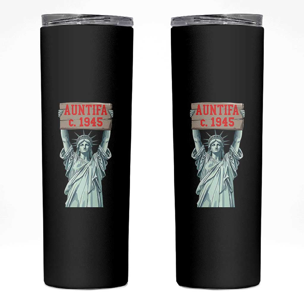 Antifa Fascism Skinny Tumbler Statue of Liberty Anti Fascism Patriotic - Wonder Print Shop