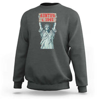 Antifa Fascism Sweatshirt Statue of Liberty Anti Fascism Patriotic - Wonder Print Shop