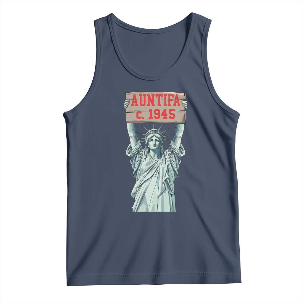 Antifa Fascism Tank Top Statue of Liberty Anti Fascism Patriotic - Wonder Print Shop