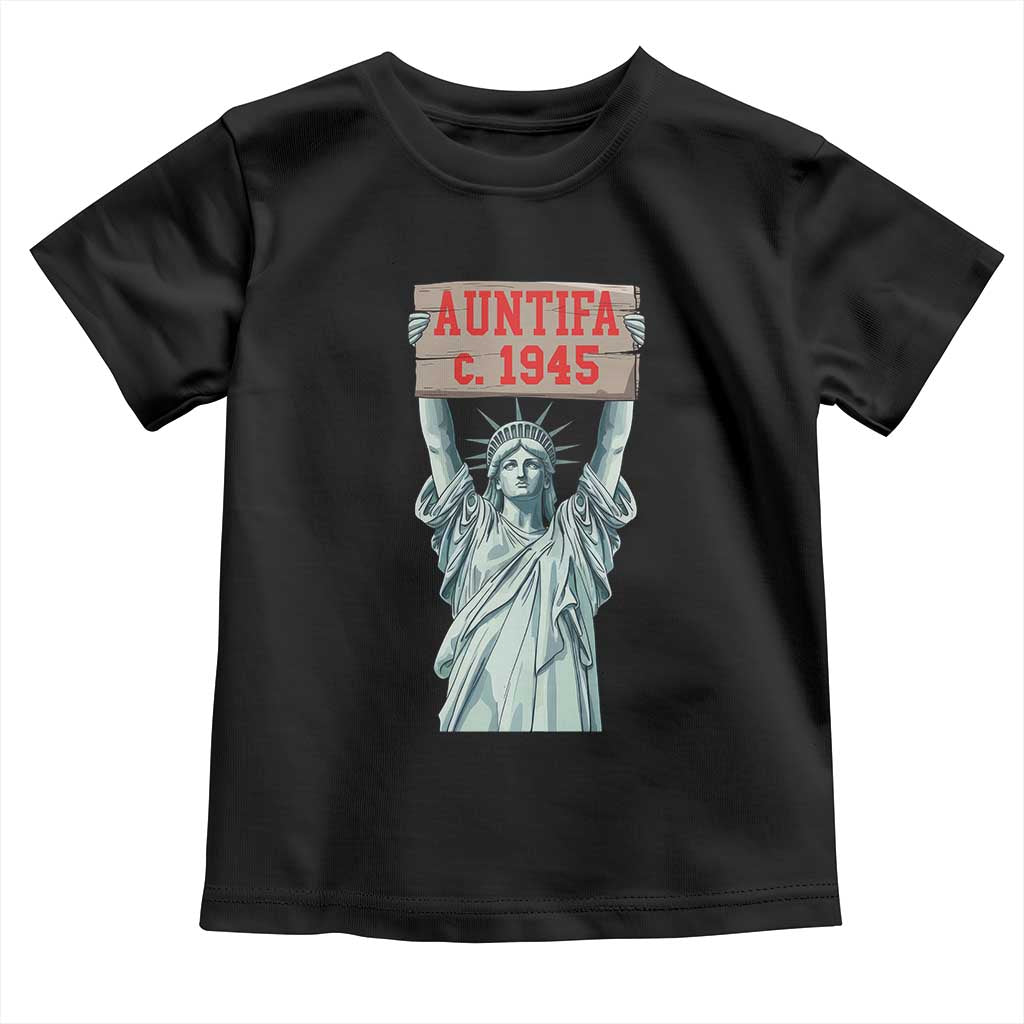 Antifa Fascism Toddler T Shirt Statue of Liberty Anti Fascism Patriotic - Wonder Print Shop
