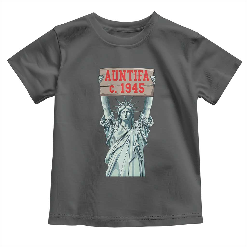 Antifa Fascism Toddler T Shirt Statue of Liberty Anti Fascism Patriotic - Wonder Print Shop