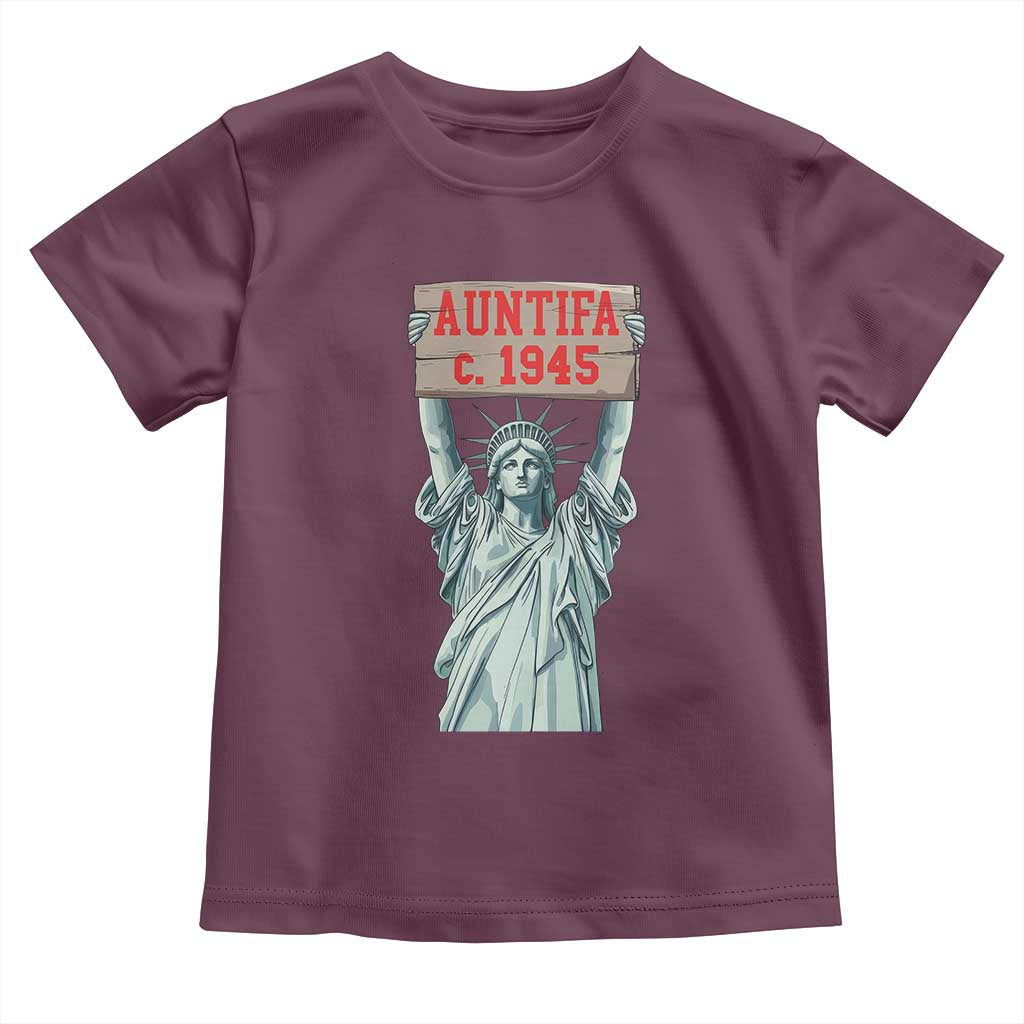 Antifa Fascism Toddler T Shirt Statue of Liberty Anti Fascism Patriotic - Wonder Print Shop
