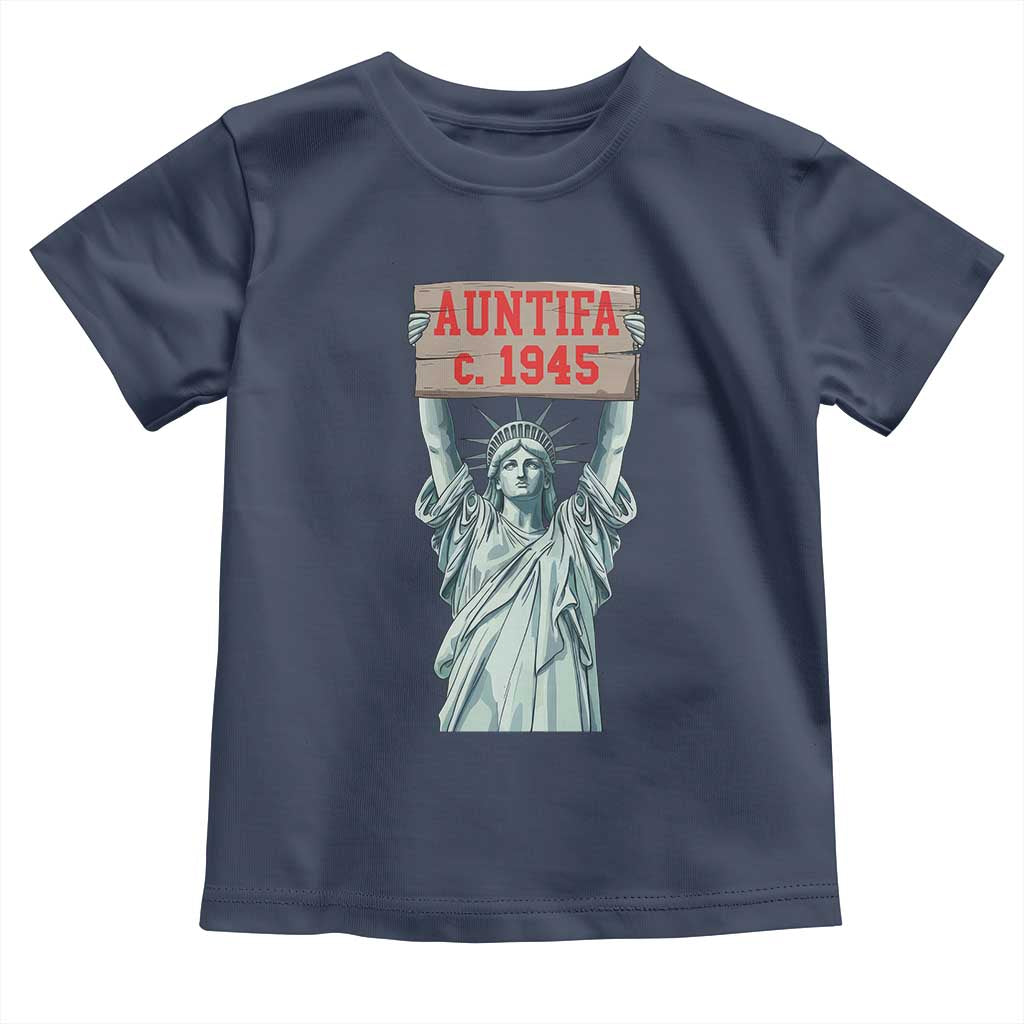 Antifa Fascism Toddler T Shirt Statue of Liberty Anti Fascism Patriotic - Wonder Print Shop