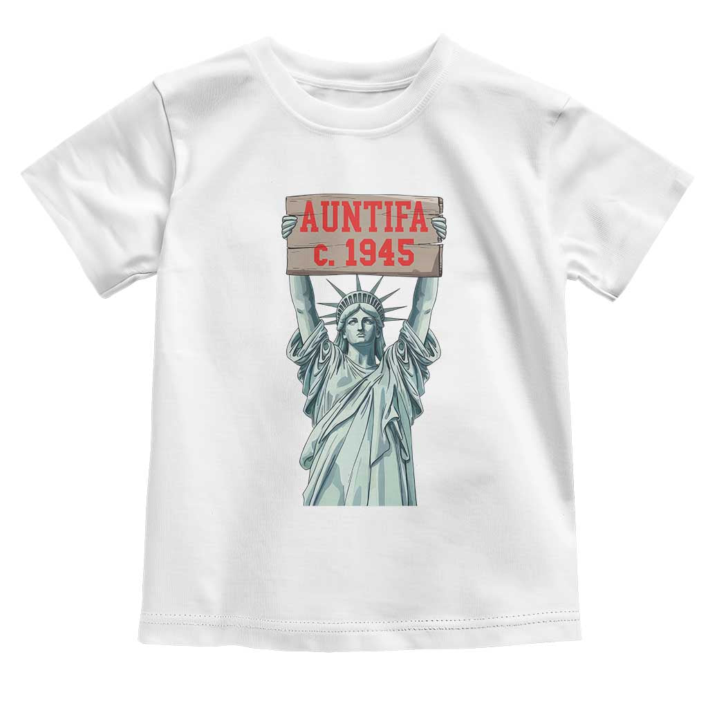 Antifa Fascism Toddler T Shirt Statue of Liberty Anti Fascism Patriotic - Wonder Print Shop