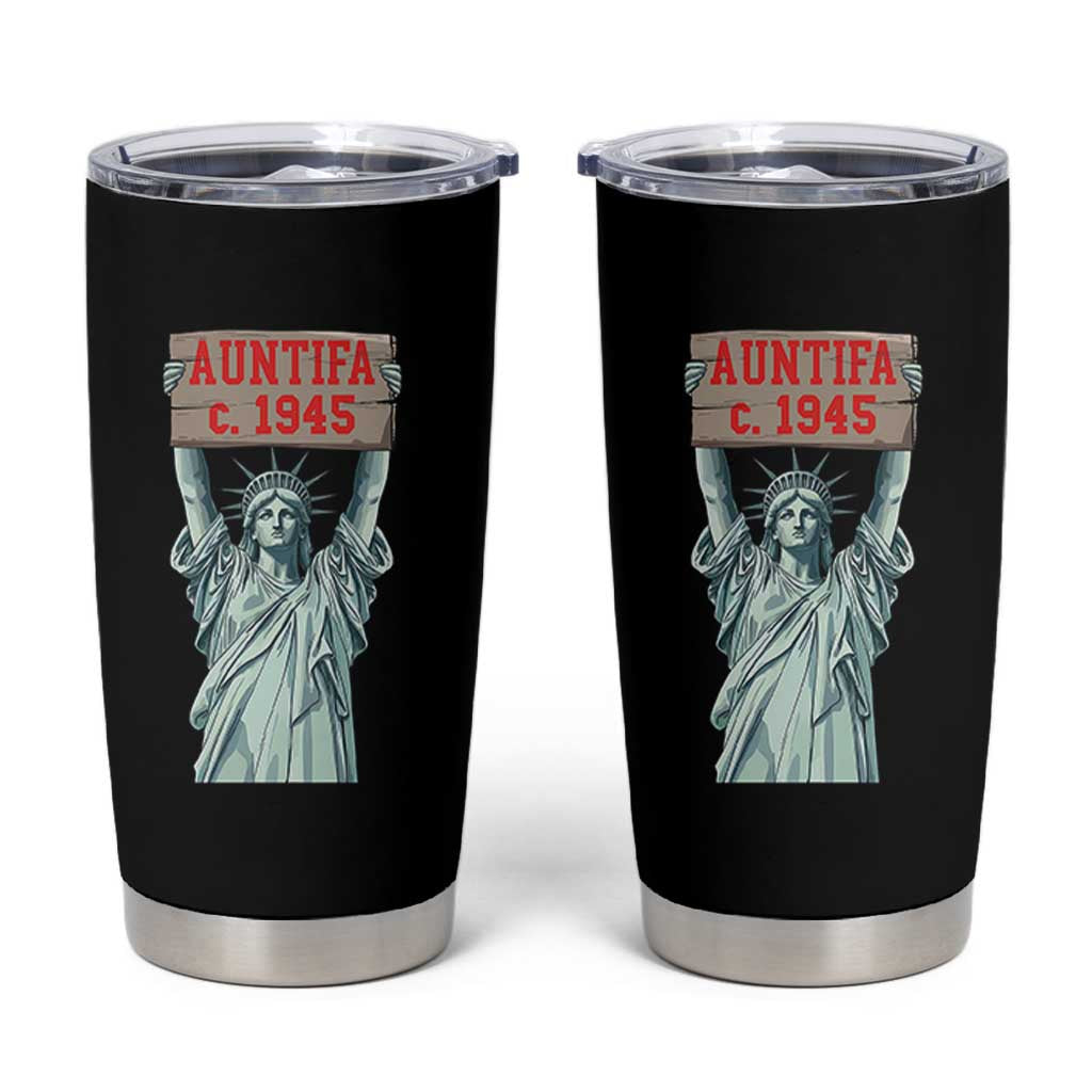 Antifa Fascism Tumbler Cup Statue of Liberty Anti Fascism Patriotic - Wonder Print Shop
