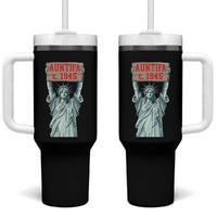 Antifa Fascism Tumbler With Handle Statue of Liberty Anti Fascism Patriotic - Wonder Print Shop