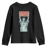 Antifa Fascism Youth Sweatshirt Statue of Liberty Anti Fascism Patriotic - Wonder Print Shop
