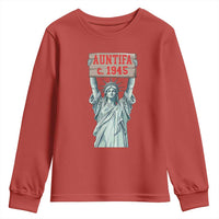 Antifa Fascism Youth Sweatshirt Statue of Liberty Anti Fascism Patriotic - Wonder Print Shop