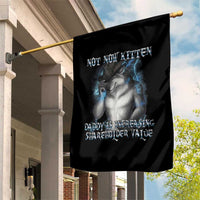 Not Now Kitten Daddy Increasing Shareholder Value Garden Flag Funny Werewolf Meme Sarcastic