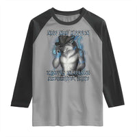 Not Now Kitten Daddy Increasing Shareholder Value Raglan Shirt Funny Werewolf Meme Sarcastic