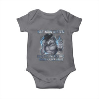 Not Now Kitten Daddy Increasing Shareholder Value Baby Onesie Funny Wolf Meme