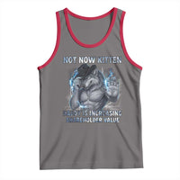 Not Now Kitten Daddy Increasing Shareholder Value Tank Top Funny Wolf Meme