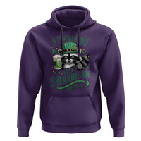 Funny St Patricks Day Raccoon Drinking Beer Hoodie If I Shenan Once I'll Shenanigan