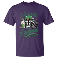 Funny St Patricks Day Raccoon Drinking Beer T Shirt If I Shenan Once I'll Shenanigan