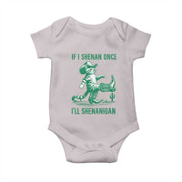 Cowboy Cat St Patrick Day Baby Onesie If I Shenan Once I'll Shenanigan