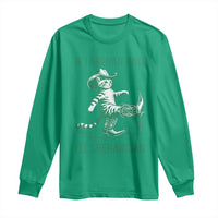 Cowboy Cat St Patrick Day Long Sleeve Shirt If I Shenan Once I'll Shenanigan