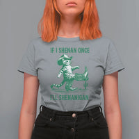 Cowboy Cat St Patrick Day T Shirt For Women If I Shenan Once I'll Shenanigan