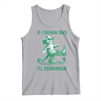 Cowboy Cat St Patrick Day Tank Top If I Shenan Once I'll Shenanigan