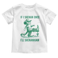 Cowboy Cat St Patrick Day Toddler T Shirt If I Shenan Once I'll Shenanigan