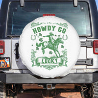 Cowboy St Patrick's Day Spare Tire Cover Howdy Go Lucky