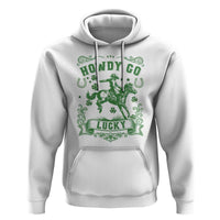 Cowboy St Patrick's Day Hoodie Howdy Go Lucky