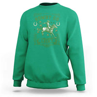 Cowboy St Patrick's Day Sweatshirt Howdy Go Lucky