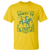 Cowboy St Patrick's Day T Shirt Howdy Go Lucky