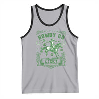 Cowboy St Patrick's Day Tank Top Howdy Go Lucky