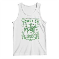 Cowboy St Patrick's Day Tank Top Howdy Go Lucky