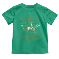 Cowboy St Patrick's Day Toddler T Shirt Howdy Go Lucky