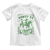 Cowboy St Patrick's Day Toddler T Shirt Howdy Go Lucky