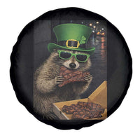 Funny Raccoon St Patrick's Day Spare Tire Cover Raccoon Eating Corned Beef Meme