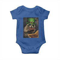 Funny Raccoon St Patrick's Day Baby Onesie Raccoon Eating Corned Beef Meme