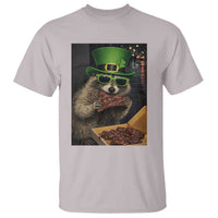 Funny Raccoon St Patrick's Day T Shirt Raccoon Eating Corned Beef Meme