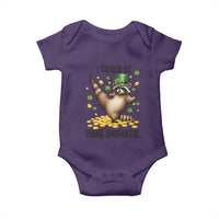 Funny Raccoon St Patrick's Day Baby Onesie I Could Be More Dramatic
