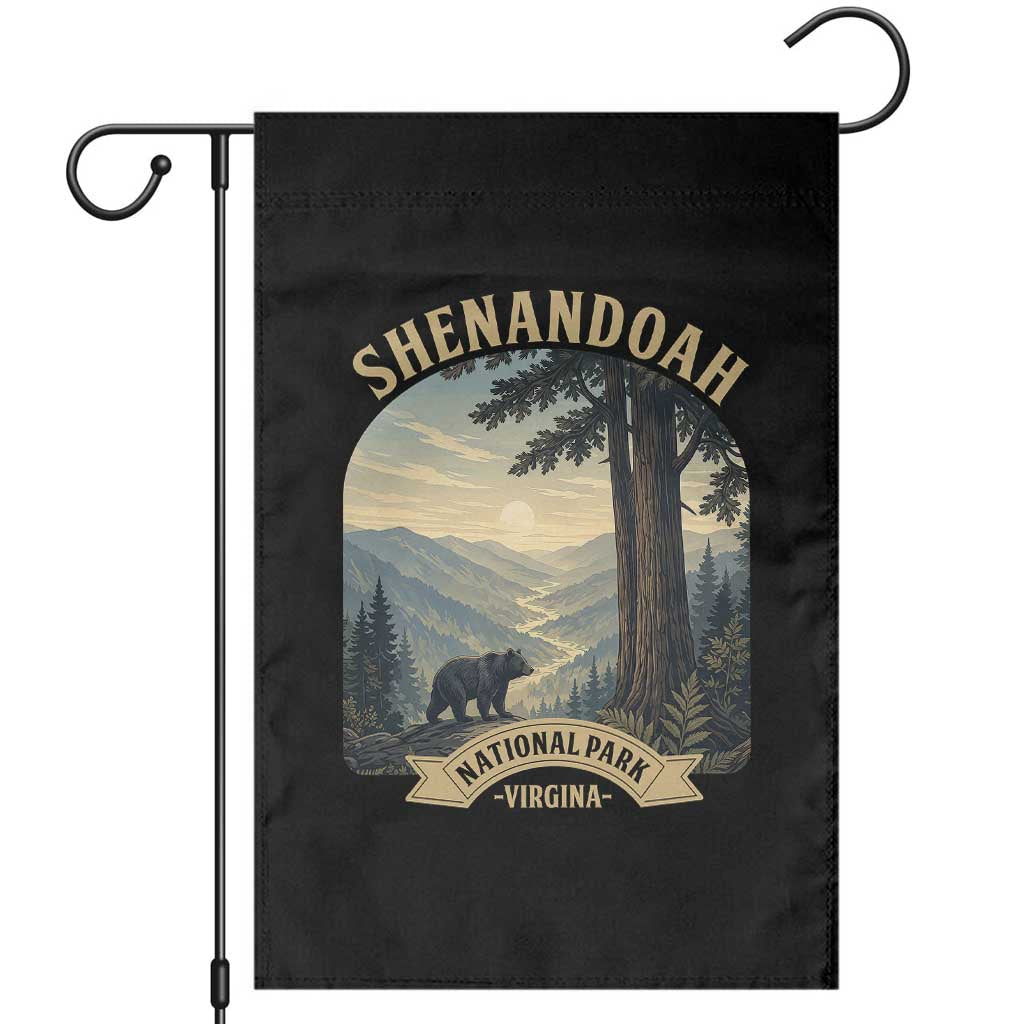Shenandoah National Park Garden Flag Vintage Virginia Nature Mountain Bear