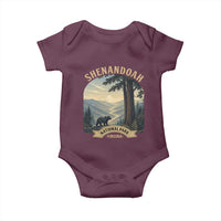 Shenandoah National Park Baby Onesie Vintage Virginia Nature Mountain Bear