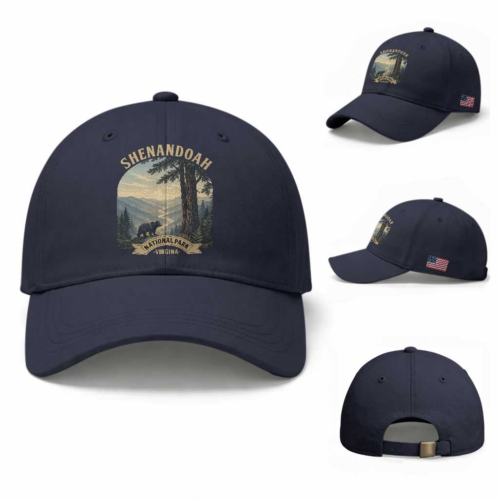 Shenandoah National Park Baseball Cap Vintage Virginia Nature Mountain Bear