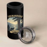 Shenandoah National Park 4 in 1 Can Cooler Tumbler Vintage Virginia Nature Mountain Bear