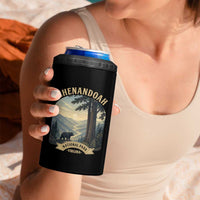 Shenandoah National Park 4 in 1 Can Cooler Tumbler Vintage Virginia Nature Mountain Bear
