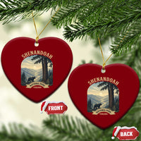 Shenandoah National Park Ceramic Ornament Vintage Virginia Nature Mountain Bear