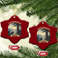 Shenandoah National Park Ceramic Ornament Vintage Virginia Nature Mountain Bear