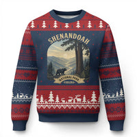 Shenandoah National Park Ugly Christmas Sweater Vintage Virginia Nature Mountain Bear