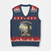 Shenandoah National Park V-Neck Knit Sweater Vest Vintage Virginia Nature Mountain Bear