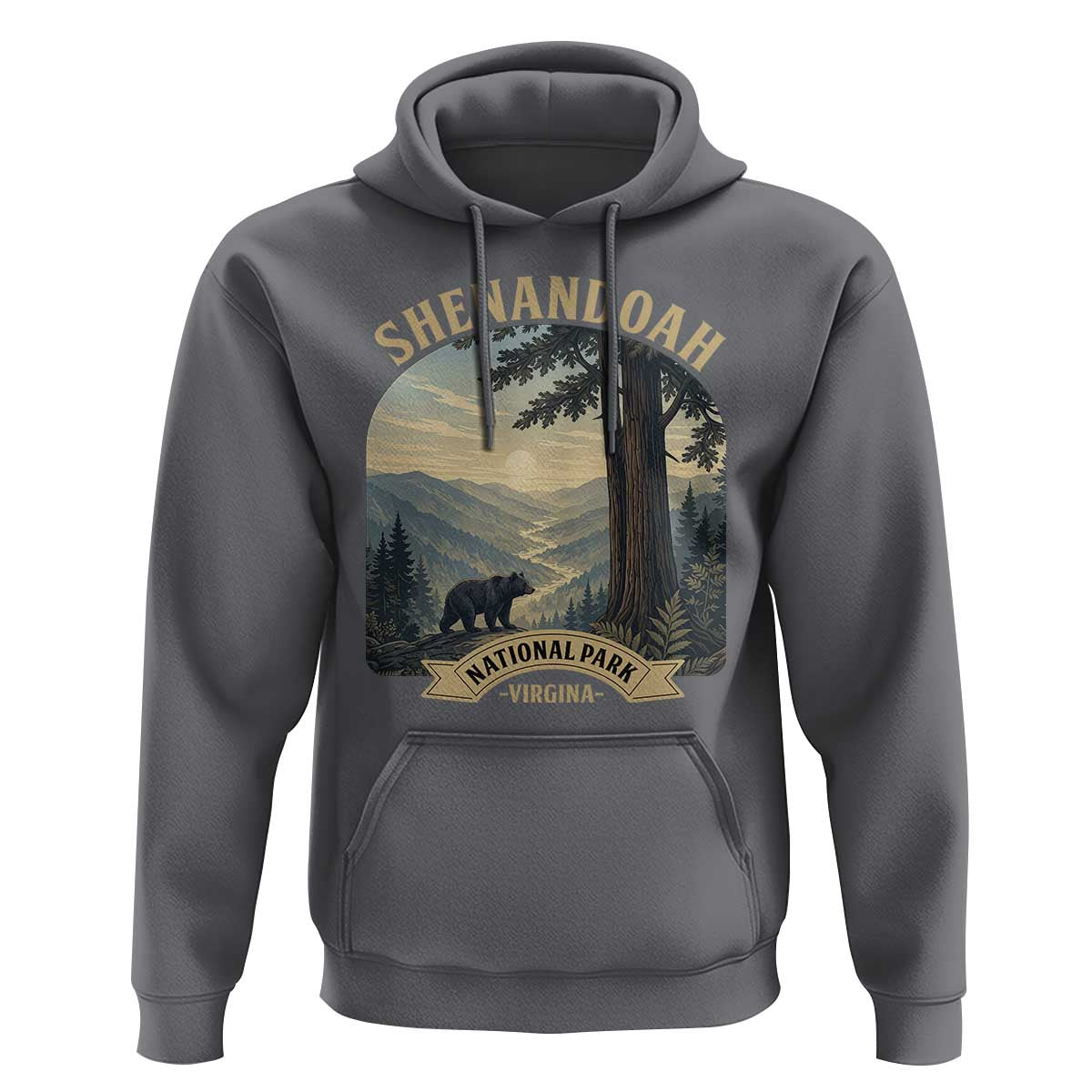 Shenandoah National Park Hoodie Vintage Virginia Nature Mountain Bear