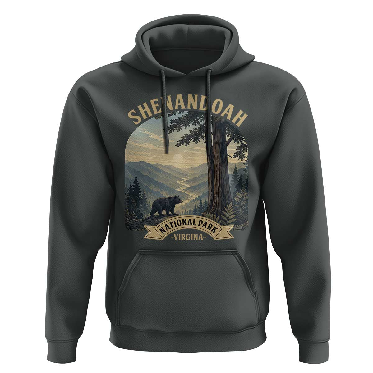 Shenandoah National Park Hoodie Vintage Virginia Nature Mountain Bear