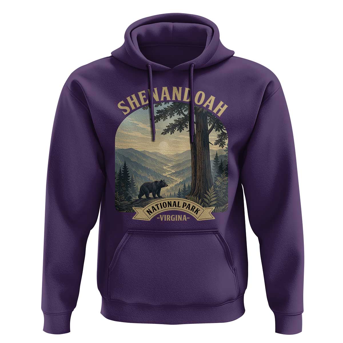 Shenandoah National Park Hoodie Vintage Virginia Nature Mountain Bear