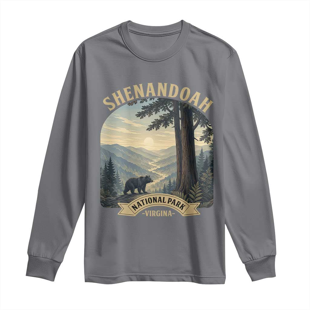 Shenandoah National Park Long Sleeve Shirt Vintage Virginia Nature Mountain Bear
